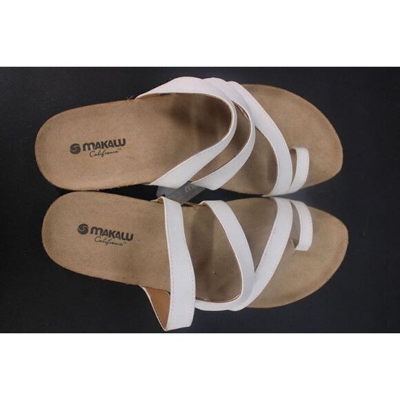 Makalu California Women’s Sandals White Olivia Size 11M NEW - Picture 10 of 11